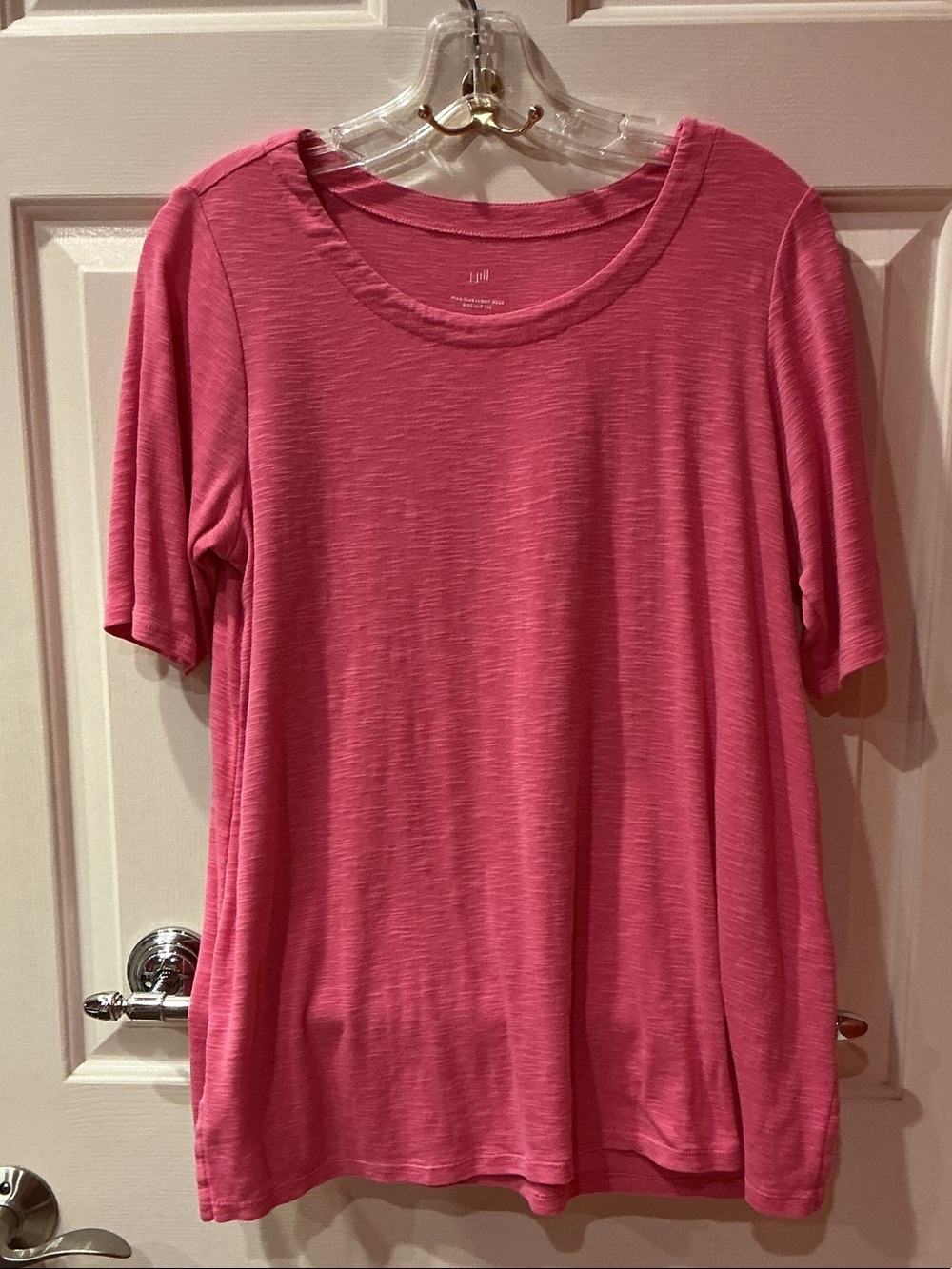 J. Jill Rose Pink Short-Sleeve V-Neck Top Size Small - Picture 1 of 4